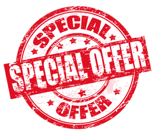 Red special offer announcement
